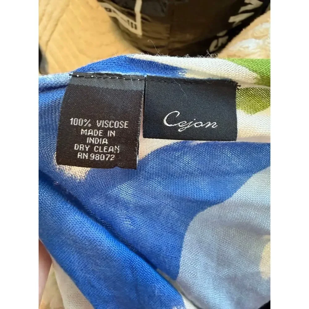 Cejion Womens Fashion Scarf Chevron Ikat Print Rectangle Wrap Light Weight